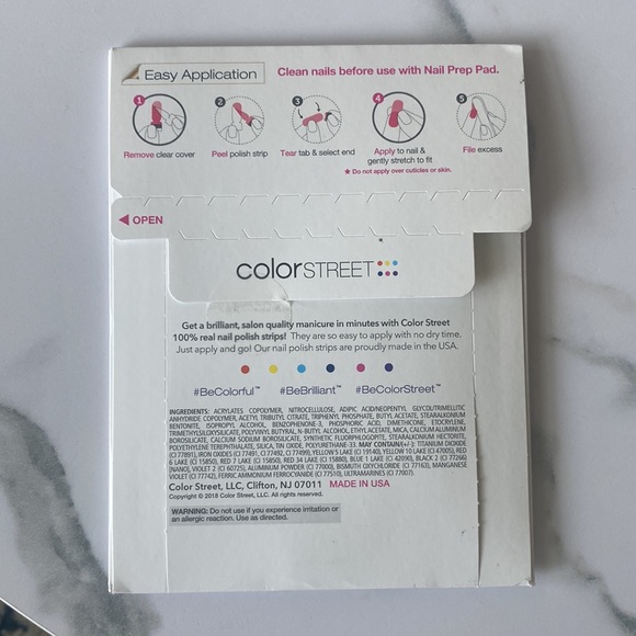 Color Street NWT 16 long lasting nail polish strips - Picture 2 of 3